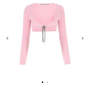 Alexander Wang Long-Sleeved Cropped Cardigan